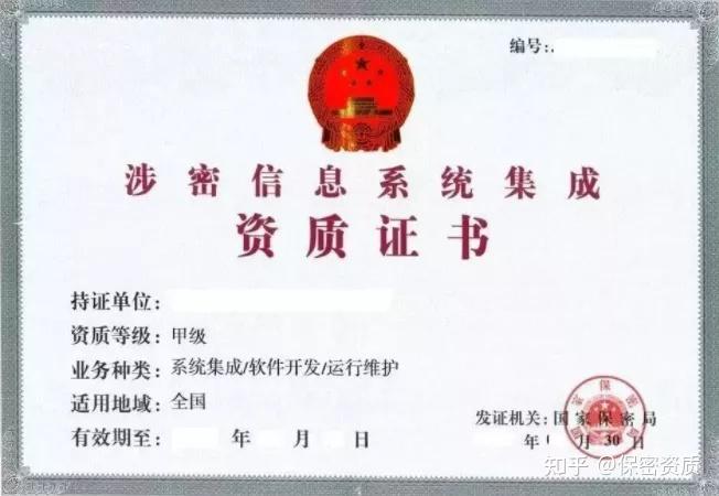 滿足涉密系統(tǒng)集成資質(zhì)的基本條件